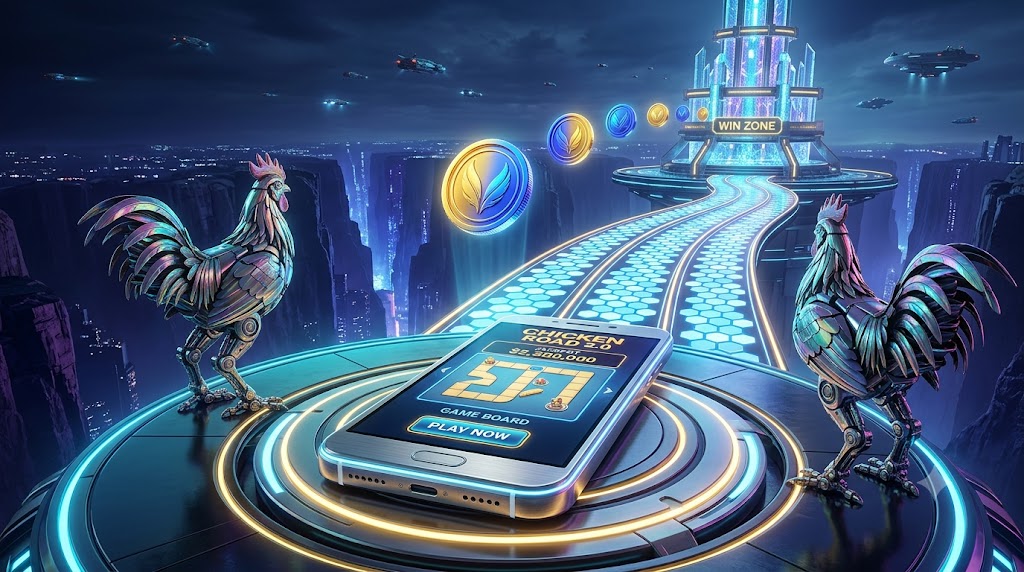 Visualizzazione del gioco Chicken Road 2.0 sullo schermo di uno smartphone di ultima generazione